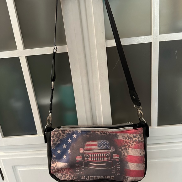 JEEP LIFE HANDBAG CROSSBODY shoulder bag sublimation panels hand made - Picture 2 of 12